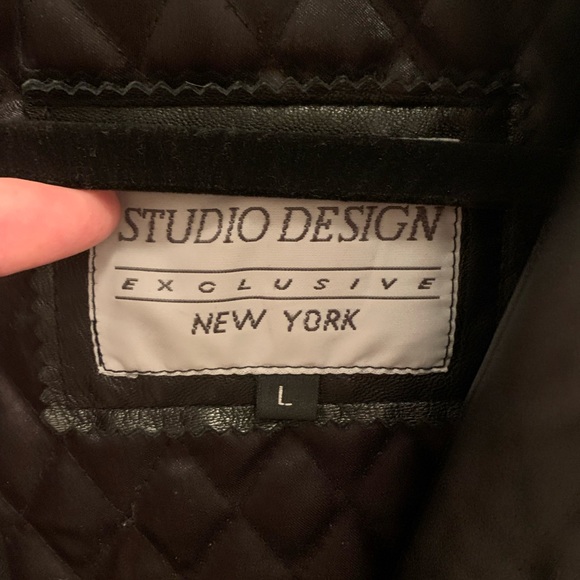 100% Black Leather Jacket. Zip-out in et Lino h - Picture 3 of 4